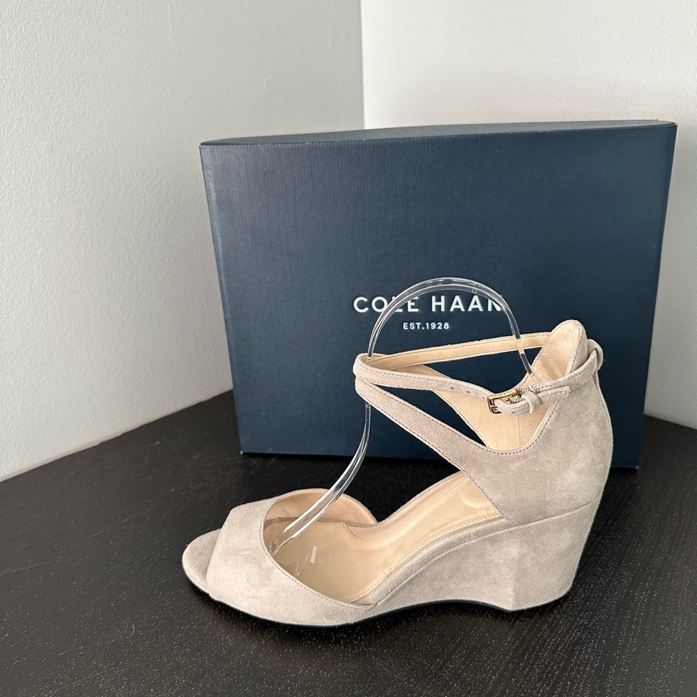 Cole Haan Sadie Paloma Suede Wedge Sandal US 9.5 Style No. 5809189